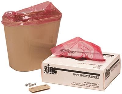 Zirc Dental Handi-Hopper Liners, Red Biohazard, 6.5" x 10.5", 100/Box, 20Z405 thumbnail 8