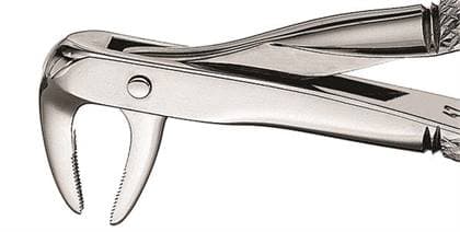 Hu-Friedy Forceps #74N European Style, Serrated, Narrow Beaks, Lower Roots, Stainless Steel, FX74N thumbnail 6