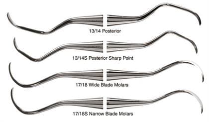 American Eagle McCall 13-14S Universal Curette, Double-Ended, Posterior, Sharp Point, EagleLite Stainless Steel Handle, 3/8", AECM13-14SZ thumbnail 10