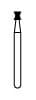 NTI FG Diamond Bur, Coarse, Amalgam Remover, Inverted Cone, #813-016, Friction Grip, 1.6 mm Diameter, 1.8 mm Length, 5/Pk, C813-016 thumbnail 6