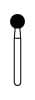 NTI FG Diamond Bur, Coarse Grit, Round Head, 3.5 mm Diameter, Friction Grip, 5/Pack, #C801-035 thumbnail 4