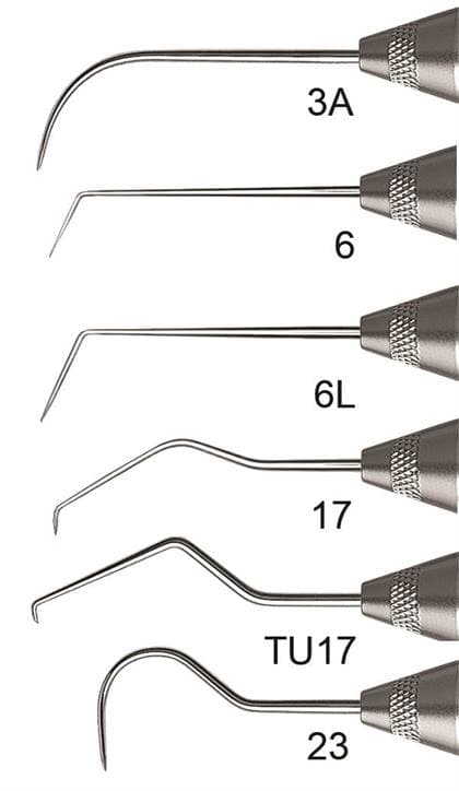 Hu-Friedy Explorer, Single-End, #3A, #6 Satin Steel Handle, Duraspond Steel, Each, EXS3A6 thumbnail 5