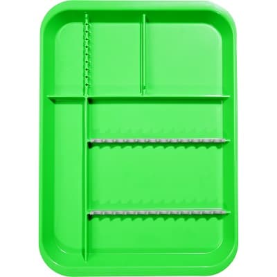 Zirc B-Lok Divided Setup Tray, Size B, Neon Green, 13-3/8" x 9-5/8" x 7/8", 20Z451P thumbnail 5