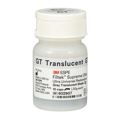 3M Filtek Supreme Ultra Universal Restorative, Grey Translucent, 0.2 g Capsules, 10/Pk, 6029GT thumbnail 12