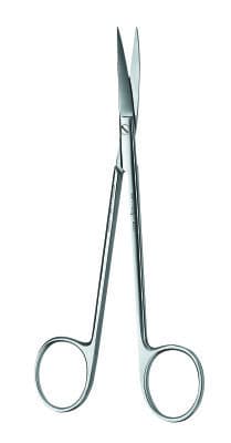 Hu-Friedy Joseph Curved Scissors, 5.5" (14cm), 1 Serrated Blade, Surgical Stainless Steel, Each, 588385 thumbnail 4