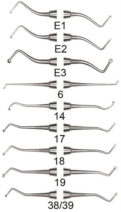 Hu-Friedy EXC19 Double-Ended Excavator #19, #41 Round Handle, Spoon 2.0 mm, 1/Pk thumbnail 11