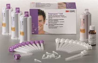 3M (Solventum) Impregum Soft MB/LB Polyether Impression Material Intro Kit, Medium & Light Body, 50 mL Cartridges, 31786 thumbnail 7