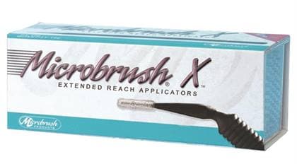 Microbrush X Extended Reach Applicator Refill, Black, Thin Tip, 100/Pk thumbnail 2