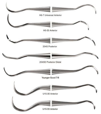 American Eagle Instruments Sickle Scaler, #204S, Double-Ended, Posterior, EagleLite Resin Handle, 3/8", Yellow, 1/Pk, AES204SX thumbnail 6