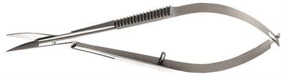 Hu-Friedy Castroviejo #31 Microsurgical Scissors, Curved, 10 cm (4"), Stainless Steel, Single Pair thumbnail 4