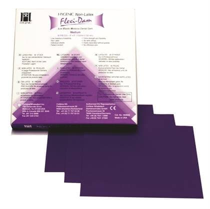 Hygenic Flexi Dam Non-Latex Dental Dam, 6" x 6", Medium Gauge, Green, 30/Box, H09946 thumbnail 12