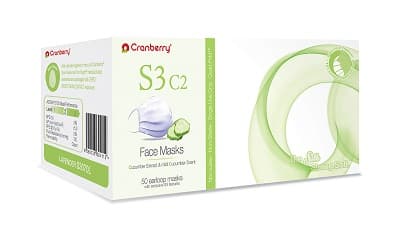 Cranberry S3 C2 Earloop Face Masks, ASTM Level 3, Lavender, Cucumber Extract, 50/Box, S3070L thumbnail 9