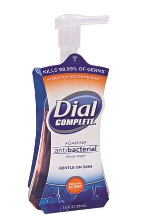 Dial Complete Foaming Hand Soap, Fresh Scent, 7.5 oz Pump Bottle, 8/Case - Dial Complete Foaming Soap 7.5oz - Image 1