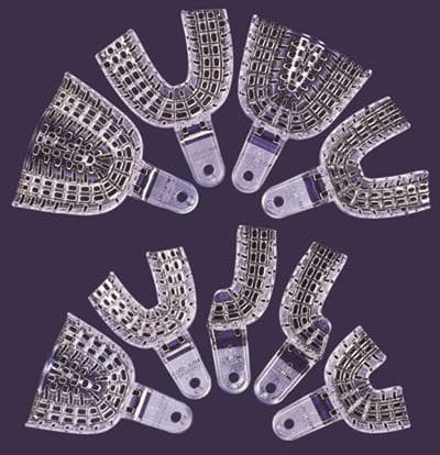 President Disposable Perforated Impression Tray, #7, Upper Left/Lower Right Quadrant, Clear, 12/Pk, C6907 thumbnail 14