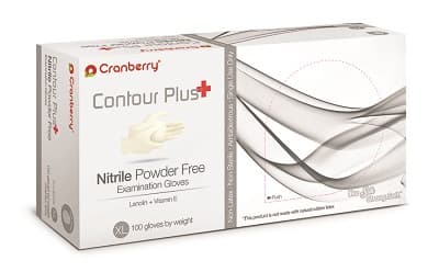 Cranberry Contour Plus® Nitrile Exam Gloves, Powder-Free, Non-Sterile, Medium, White, 100/Box, CR3227 thumbnail 5