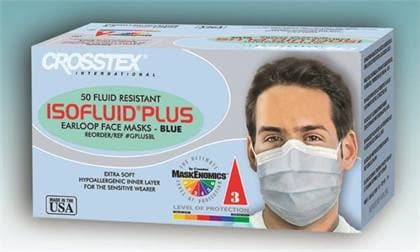 Crosstex Isofluid Plus Earloop Face Mask, ASTM Level 1, Pink, 50/Box, GPLUSPK thumbnail 14