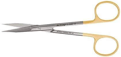 Hu-Friedy Goldman-Fox 5" (13cm) Straight Perma-Sharp Surgical Scissors, 1 Serrated Blade, S5080 thumbnail 6