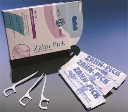 Zahn Floss Picks, Individually Wrapped, 100 per Box - Zahn Floss Picks 100/Pkg - Image 1