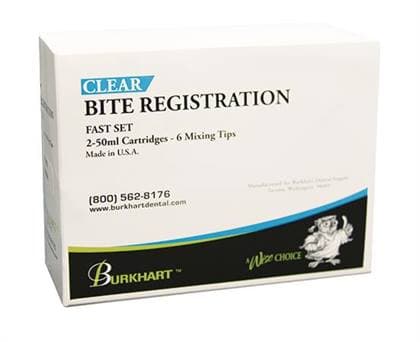 Bite Registration Clear HP Fast Set 50ml (2 Cartridges), Burkhart - Bite Registration Clear HP Fast Set 50ml (2) - Image 1