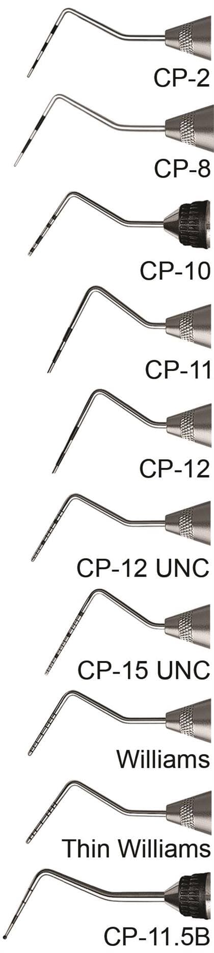 Hu-Friedy Qulix Color-Coded Periodontal Probe, Single-End, CP-2, Markings 2-4-6-8-10-12, #30 Round Handle thumbnail 5