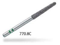 Premier Two Striper Diamond Bur, FG, Round-End Taper, #770.8, Coarse, Green, 5/Pk, 2015457 thumbnail 12