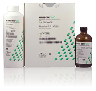 GC America NATURE-CRYL MC 1:1 Package, Clear, Microwave Cured Denture Base Resin, 1 lb Powder + 8 oz Liquid thumbnail 2