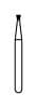 NTI Diamond Bur FG Medium Inverted Cone, 0.9 mm Diameter, 1.0 mm Head Length, 5/Pack, M805-009 thumbnail 5