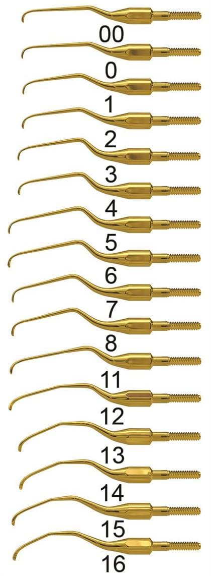XP SQUARED Technology Quik-Tip Access Curette Tip #5 Gracey +3, Anterior, Cone Socket, 440A Stainless Steel, Each thumbnail 3