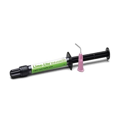 Pulpdent Lime-Lite Enhanced Bioactive Light-Cure Cavity Liner/Base, Syringe Refill, 3 mL (5 g), 1 Syringe + 20 Applicator Tips, LLE3 thumbnail 19