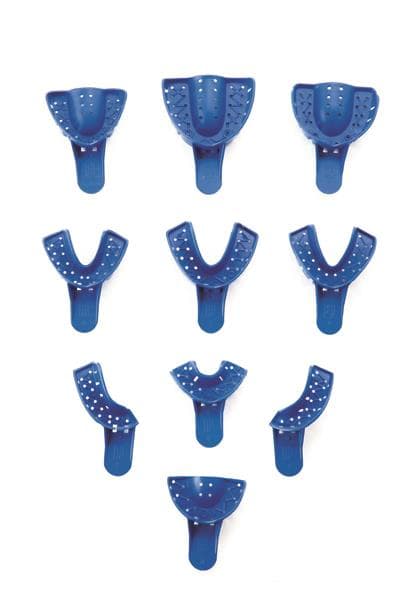 Tray Aways® Disposable Perforated Impression Trays, Large Lower (#2), Blue, 12/Pack, 0921887 thumbnail 5