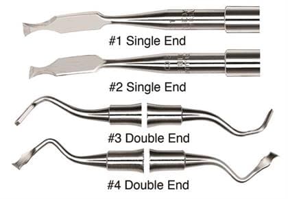 Hu-Friedy OCH-2 Ochsenbein Single-Ended Periodontal Bone Chisel, #524 Round Handle, Stainless Steel, 1 Each thumbnail 5