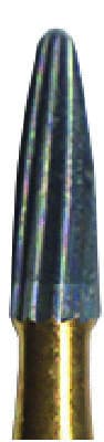Midwest Trimming and Finishing Carbide Bur, FG, 12-Blade, Bullet, 1.0 mm, #7802, 10/Pk thumbnail 7