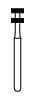 NTI Depth Marker Diamond Bur, FG, Medium Grit, Groove Cutter, 1.0mm Depth Marker, 3.1mm Diameter, 3.5mm Length, 5/Pkg, #M834A-031 thumbnail 3