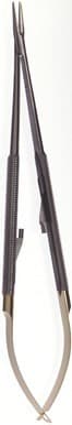 Hu-Friedy Micro Straight Castroviejo Needle Holder, Diamond Dusted, Perma Sharp, Round Handle, 7" (18 cm), NHM-5026R thumbnail 4