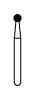 NTI Diamond Bur, FG, Round, #SC801, 1.8 mm, Super Coarse, Black, 5/Pk, SC801-018 thumbnail 6