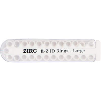 Zirc E-Z ID Instrument ID Rings, Large, White, 25/Pkg, 70Z200A thumbnail 5