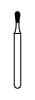 NTI Diamond Bur, FG, Pear, # C830, 1.2 mm Diameter, 2.7 mm Length, Coarse, Green Ring, 5/Pk, C830-012 thumbnail 6