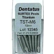 Dentatus Surtex Classic Surface-Treated Titanium Post Refill, Medium (M6), 1.80 mm Diameter, 9.3 mm Length, 12/Pkg, TST-M6 thumbnail 5