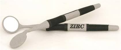 Zirc Crystal HD® #4 Mouth Mirror, Soft Grip, Black/Gray, 12/Pk, 50Z363 thumbnail 7