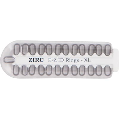 Zirc Dental E-Z ID Rings XL, Gray, Pack of 25, 70Z000I thumbnail 2