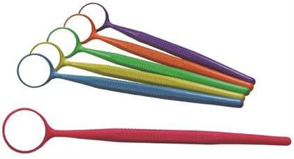 Zirc Crystal HD® #5 Mouth Mirror, Thin Grip, Vibrant Assorted Colors, Pack of 12, 50Z354-NEON thumbnail 7