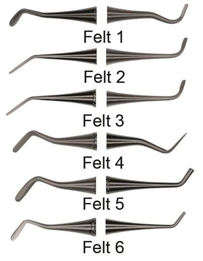 Hu-Friedy Felt Composite Instrument, Aluminum, Black, Size -3 - -3 Felt Composite Inst. Aluminum, Black - Image 1