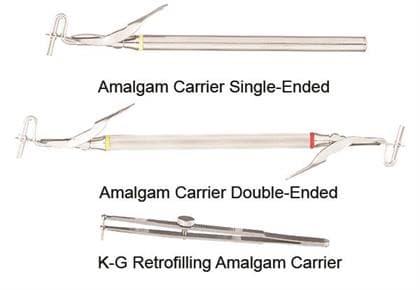 Miltex Double-End Amalgam Carrier, Jumbo/Jumbo Stainless Steel Tips - Miltex Double end amalgam carrier with two jumbo size stainless steel tips - Image 1