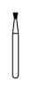 NTI Diamond Bur FG Coarse Inverted Cone, 1.2 mm Head Diameter, #805-012, 5/Pack, C805-012 thumbnail 6