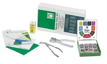 Coltene Hygenic Fiesta Winged Complete Kit, Rubber Dam Starter Kit with Color-Coded Clamps, H02778 thumbnail 4