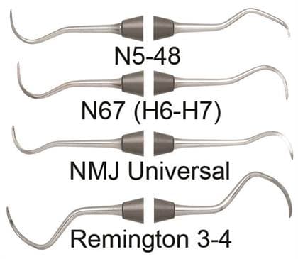 Nordent Relyant Scaler, Double-End Anterior Sickle N5 / Contra-Angle Hoe #48, Relyant #6 Handle, Stainless Steel, VSCN5-48 thumbnail 6