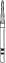 Two Striper Diamond Bur, FG, Curettage K, #764.8, Coarse, Green, Cone Bevel End, 1.4 mm Major/0.8 mm Minor Diameter, 8.0 mm Length, 5/Pk, 2015978 thumbnail 7