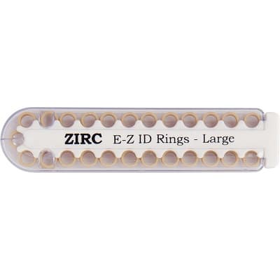 Zirc E-Z ID Instrument Rings, Large, Beige, 25/Pack, 70Z200-G thumbnail 4
