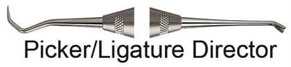 Hu-Friedy Picker/Ligature Director #6 Handle, Double End, Satin Steel, 678-916 thumbnail 7