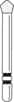 Two Striper® Skooter™ Diamond Bur FG, Acorn, 0 (T0), Medium, 2.3mm, Pkg/5, 2015188 thumbnail 5
